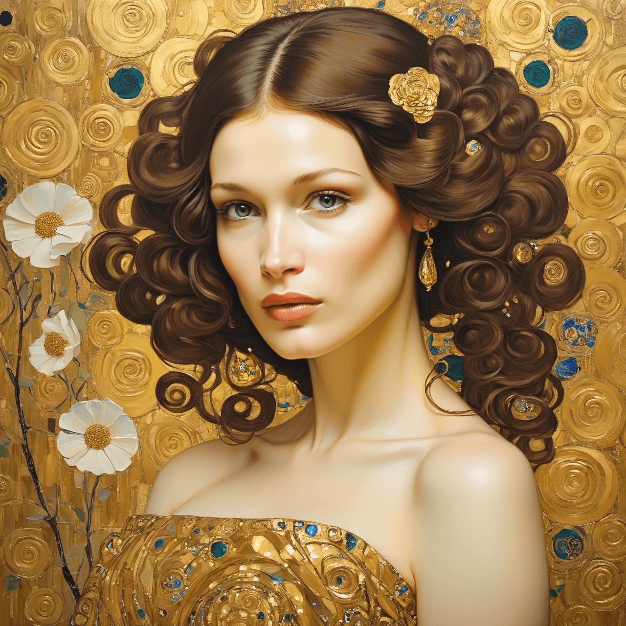 AI Filter that turns your photo into a golden portrait.